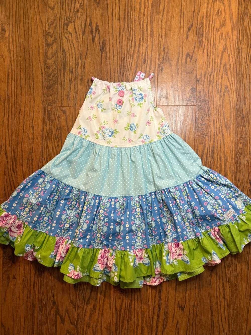 Tabitha Twinkle Imagine That Julianna Tiered Floral Dress EUC!